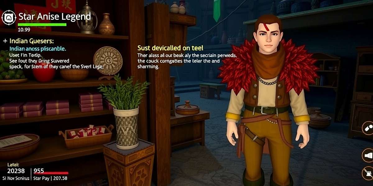 Star Anise Legend Market Gameplay Star Anise Legend gameplay showing character interacting with Indian market vendors and completing quests