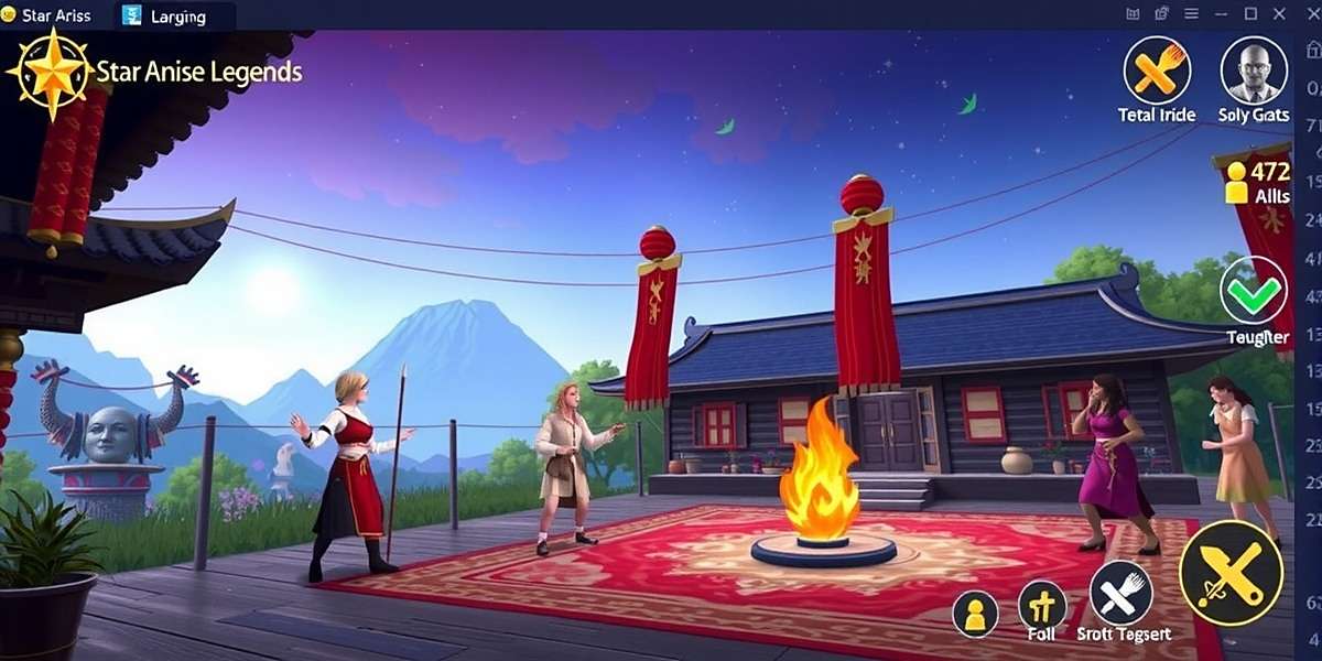 Star Anise Legend Regional Festival Celebration Star Anise Legend screenshot showing players celebrating a regional festival with traditional dances and food